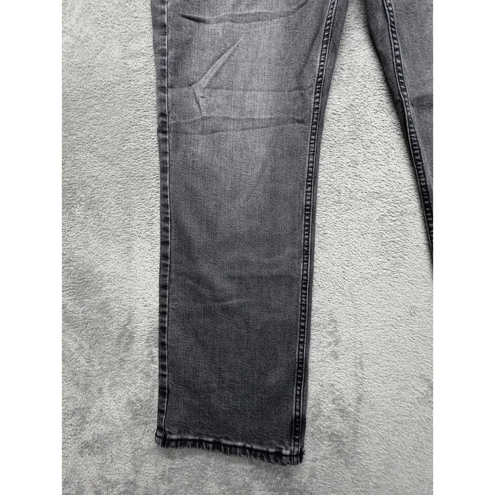 Levis 514 Jeans Mens Measured 37x29 Gray Charcoal Wash‎ Straight Regular Fit